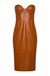 ECLIPSE MIDI DRESS COGNAC