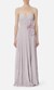 Red Carpet dress made of lurex jersey fabric with embroidered flower