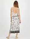 Vanessa Zodiac Printed Midi Skirt