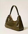 “Liliane” crocodile print leather bag 
