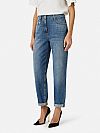 Balloon jeans with jewelled padlock
