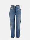 Balloon jeans with jewelled padlock