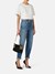 Balloon jeans with jewelled padlock