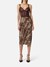Skirt in lightweight jersey fabric with alligator print