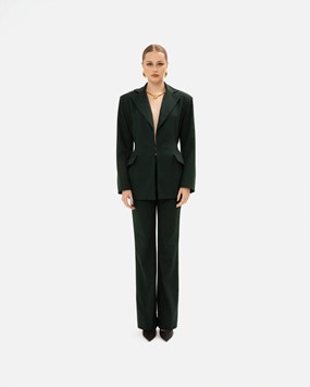 PINE GREEN CHEQUERED PANTS PINE GREEN CHEQUERED PANTS