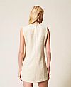 Short bouclé dress with sequins