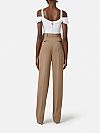 Stretch cotton top with necklace