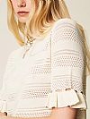 Jumper with ruffles