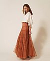 Long plumetis tulle skirt