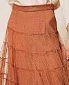 Long plumetis tulle skirt