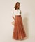 Long plumetis tulle skirt