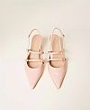 Sling back court shoes with straps
