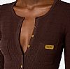 Micro-braided knit cardigan