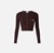 Micro-braided knit cardigan