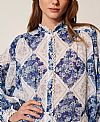 Ramie shirt with floral print