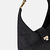 Suede hobo bag