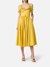 Stretch cotton dress with jewel chain