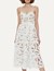 SELF-PORTRAIT EMBR MIDI DRESS