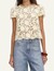 SELF-PORTRAIT LACE TOP YELLOW