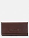 Leather bag with embossed logo