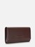 Leather bag with embossed logo