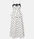 Self-Portrait Polka-dot linen and cotton midi dress