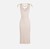 Dress in openwork knit fabric with jewel detail