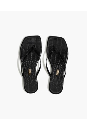 Square Toe Lily - Sable Croc