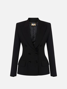Jacket in lightweight crepe