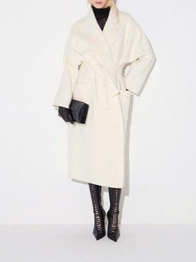 Double wool cloth coat