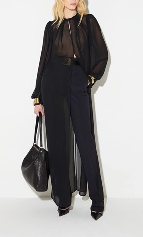 Blouse in georgette fabric